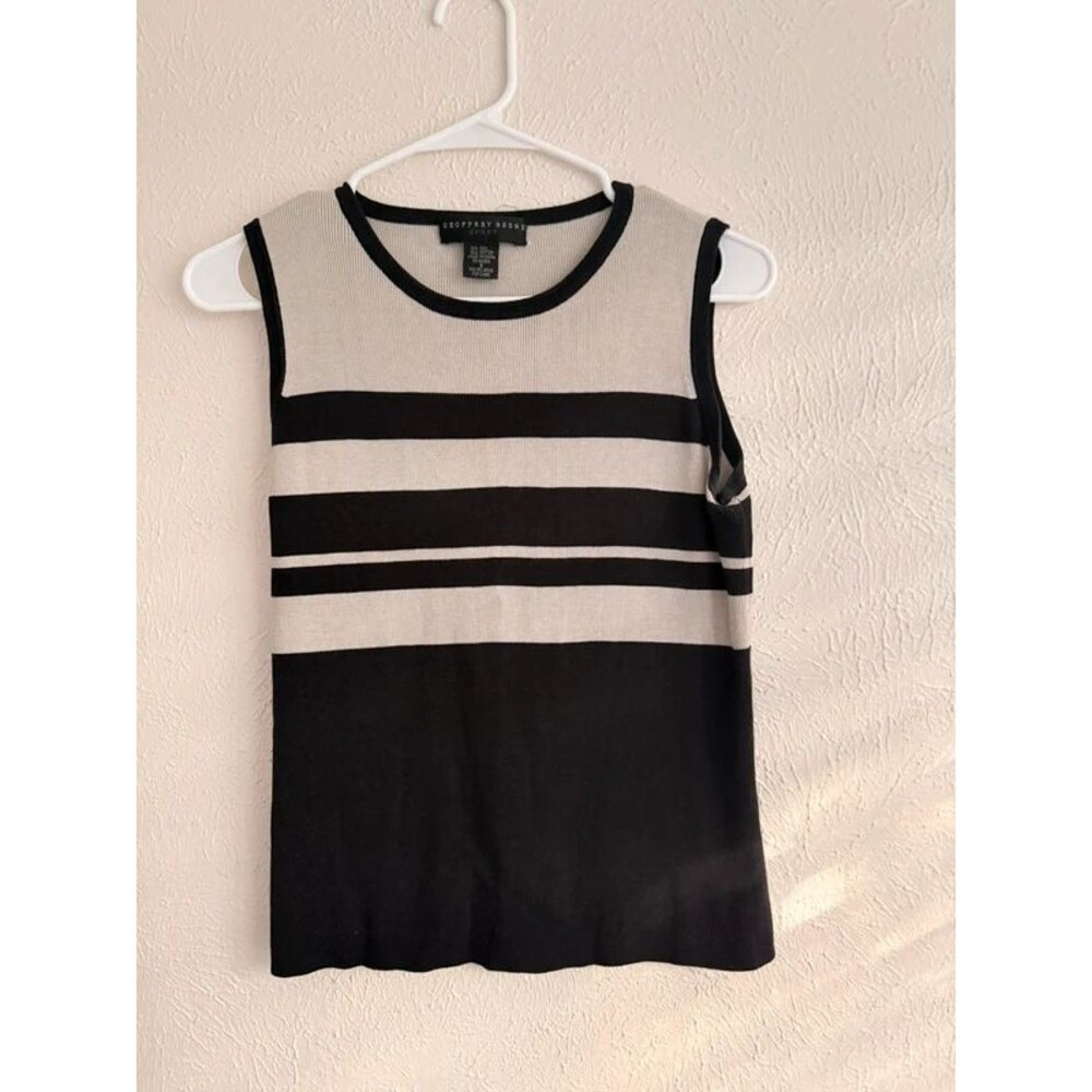 Silk striped autumn sweater tank